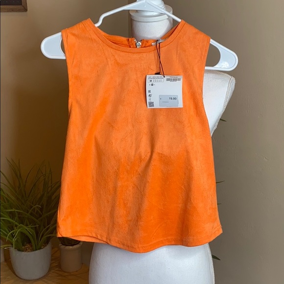 Zara Tops - Zara NWT orange sleeveless top
